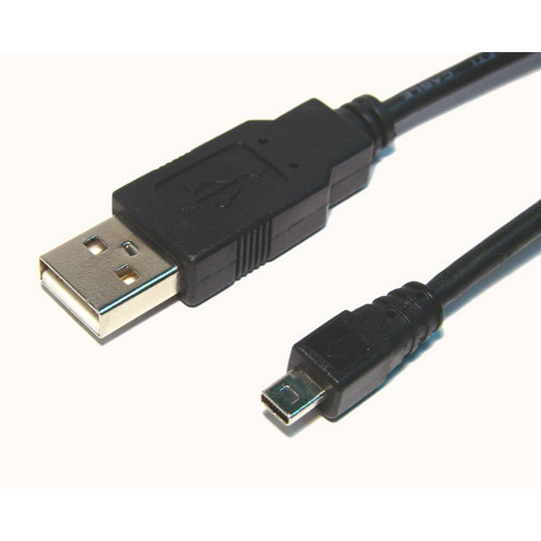 Gomadic Coiled Power Hot Sync USB Cable suitable for the Panasonic Lumix DMC-SZ1R with both data and charge features Uses TipExchange Technology 